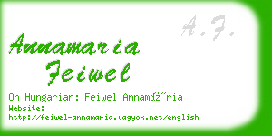 annamaria feiwel business card